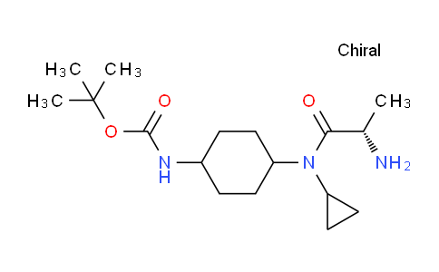 CAS No. 1389320-32-4, (S)-tert-Butyl (4-(2-amino-N-cyclopropylpropanamido)cyclohexyl)carbamate