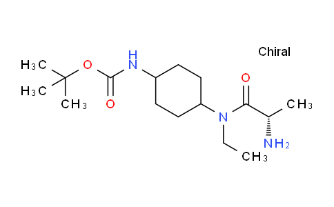 CAS No. 1354015-50-1, (S)-tert-Butyl (4-(2-amino-N-ethylpropanamido)cyclohexyl)carbamate