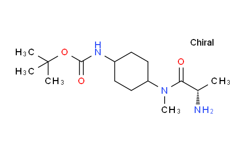 CAS No. 1354002-37-1, (S)-tert-Butyl (4-(2-amino-N-methylpropanamido)cyclohexyl)carbamate