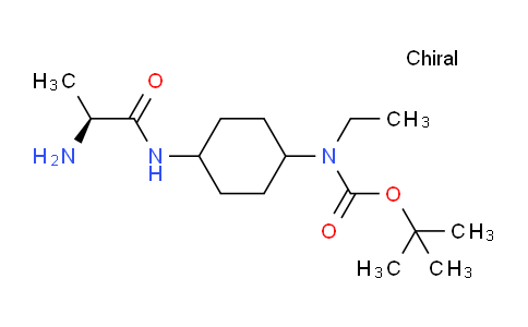 CAS No. 1354015-65-8, (S)-tert-Butyl (4-(2-aminopropanamido)cyclohexyl)(ethyl)carbamate