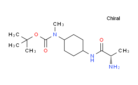 CAS No. 1354000-54-6, (S)-tert-Butyl (4-(2-aminopropanamido)cyclohexyl)(methyl)carbamate