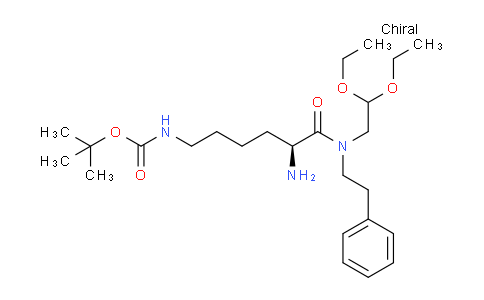 CAS No. 1222068-60-1, (S)-tert-Butyl (5-amino-6-((2,2-diethoxyethyl)(phenethyl)amino)-6-oxohexyl)carbamate