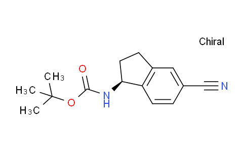 CAS No. 903557-33-5, (S)-tert-Butyl (5-cyano-2,3-dihydro-1H-inden-1-yl)carbamate