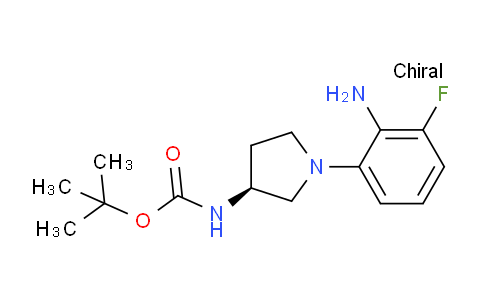 CAS No. 1233859-85-2, (S)-tert-Butyl 1-(2-amino-3-fluorophenyl)pyrrolidin-3-ylcarbamate