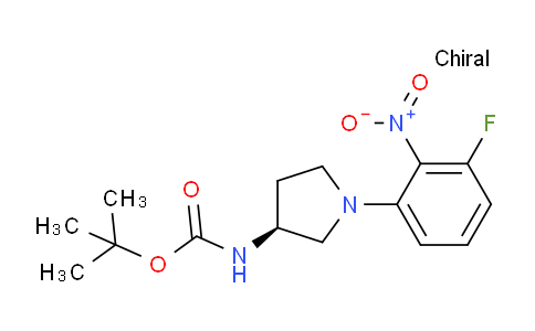 CAS No. 1233860-31-5, (S)-tert-Butyl 1-(3-fluoro-2-nitrophenyl)pyrrolidin-3-ylcarbamate
