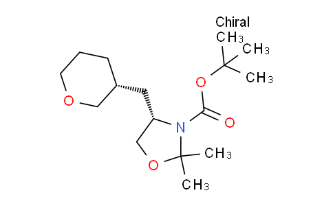CAS No. 942144-34-5, (S)-tert-Butyl 2,2-dimethyl-4-(((R)-tetrahydro-2H-pyran-3-yl)methyl)oxazolidine-3-carboxylate