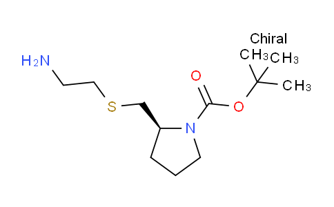 CAS No. 1354010-26-6, (S)-tert-Butyl 2-(((2-aminoethyl)thio)methyl)pyrrolidine-1-carboxylate