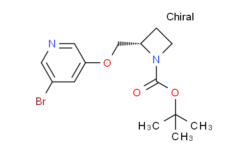 CAS No. 186593-31-7, (S)-tert-Butyl 2-(((5-bromopyridin-3-yl)oxy)methyl)azetidine-1-carboxylate