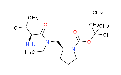 CAS No. 1401667-52-4, (S)-tert-Butyl 2-(((S)-2-amino-N-ethyl-3-methylbutanamido)methyl)pyrrolidine-1-carboxylate