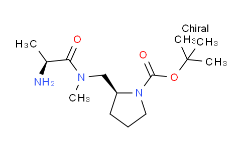 CAS No. 1401667-85-3, (S)-tert-Butyl 2-(((S)-2-amino-N-methylpropanamido)methyl)pyrrolidine-1-carboxylate