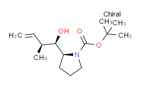 CAS No. 159173-40-7, (S)-tert-Butyl 2-((1R,2S)-1-hydroxy-2-methylbut-3-en-1-yl)pyrrolidine-1-carboxylate