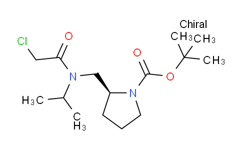 CAS No. 1354002-25-7, (S)-tert-Butyl 2-((2-chloro-N-isopropylacetamido)methyl)pyrrolidine-1-carboxylate