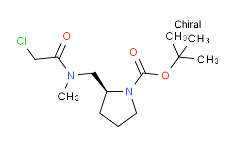 CAS No. 1353994-65-6, (S)-tert-Butyl 2-((2-chloro-N-methylacetamido)methyl)pyrrolidine-1-carboxylate
