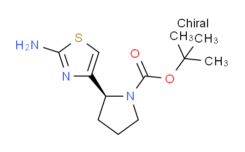 CAS No. 887475-97-0, (S)-tert-Butyl 2-(2-aminothiazol-4-yl)pyrrolidine-1-carboxylate
