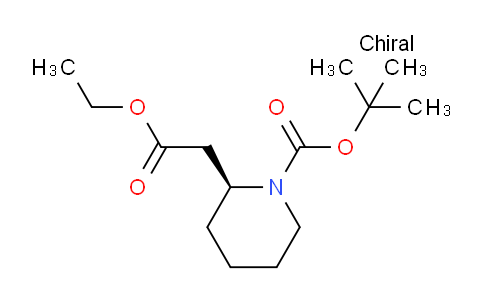CAS No. 308273-64-5, (S)-tert-Butyl 2-(2-ethoxy-2-oxoethyl)piperidine-1-carboxylate