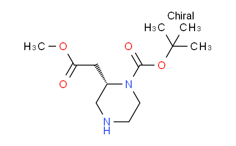 CAS No. 1262892-01-2, (S)-tert-Butyl 2-(2-methoxy-2-oxoethyl)piperazine-1-carboxylate