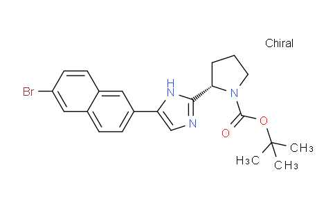 CAS No. 1228551-96-9, (S)-tert-Butyl 2-(5-(6-bromonaphthalen-2-yl)-1H-imidazol-2-yl)pyrrolidine-1-carboxylate