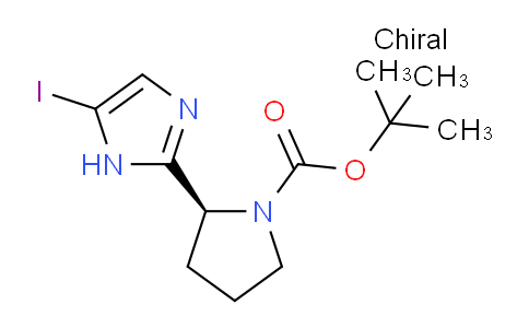 CAS No. 1228552-62-2, (S)-tert-Butyl 2-(5-iodo-1H-imidazol-2-yl)pyrrolidine-1-carboxylate