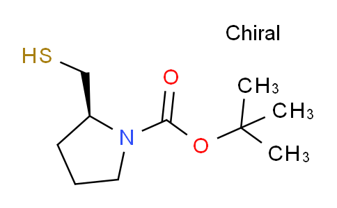 CAS No. 188625-66-3, (S)-tert-Butyl 2-(mercaptomethyl)pyrrolidine-1-carboxylate