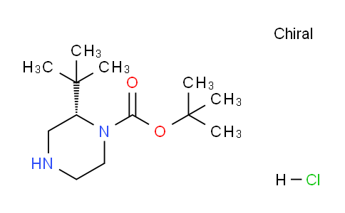 CAS No. 1381959-73-4, (S)-tert-Butyl 2-(tert-butyl)piperazine-1-carboxylate hydrochloride