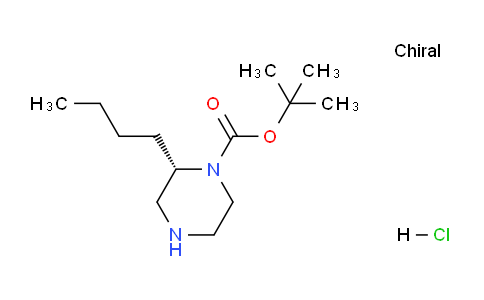 CAS No. 1217482-46-6, (S)-tert-Butyl 2-butylpiperazine-1-carboxylate hydrochloride