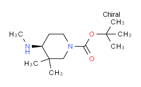 CAS No. 1812217-21-2, (S)-tert-Butyl 3,3-dimethyl-4-(methylamino)piperidine-1-carboxylate