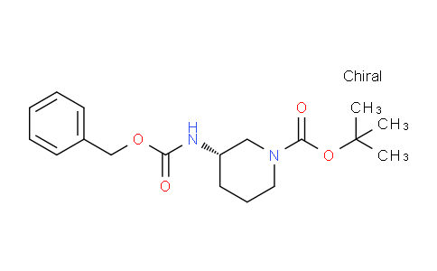 CAS No. 1002360-09-9, (S)-tert-Butyl 3-(((benzyloxy)carbonyl)amino)piperidine-1-carboxylate