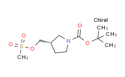 CAS No. 274692-06-7, (S)-tert-Butyl 3-(((methylsulfonyl)oxy)methyl)pyrrolidine-1-carboxylate