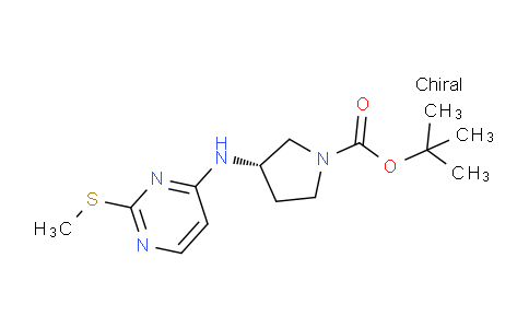 CAS No. 1264038-72-3, (S)-tert-Butyl 3-((2-(methylthio)pyrimidin-4-yl)amino)pyrrolidine-1-carboxylate