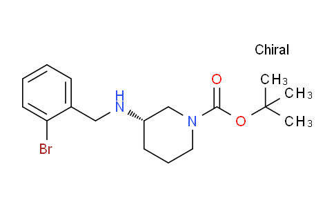 CAS No. 1286209-29-7, (S)-tert-Butyl 3-((2-bromobenzyl)amino)piperidine-1-carboxylate