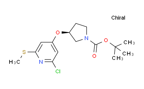 CAS No. 1353999-89-9, (S)-tert-Butyl 3-((2-chloro-6-(methylthio)pyridin-4-yl)oxy)pyrrolidine-1-carboxylate