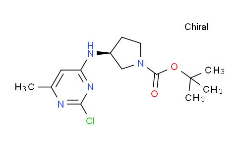 CAS No. 1261235-90-8, (S)-tert-Butyl 3-((2-chloro-6-methylpyrimidin-4-yl)amino)pyrrolidine-1-carboxylate
