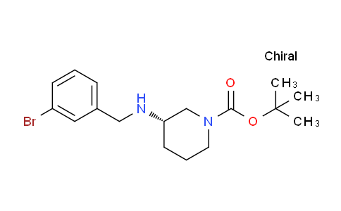 CAS No. 1338222-17-5, (S)-tert-Butyl 3-((3-bromobenzyl)amino)piperidine-1-carboxylate