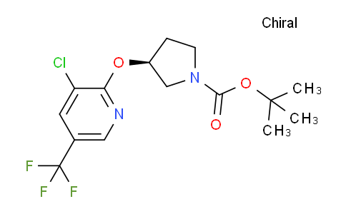 CAS No. 1417789-41-3, (S)-tert-Butyl 3-((3-chloro-5-(trifluoromethyl)pyridin-2-yl)oxy)pyrrolidine-1-carboxylate