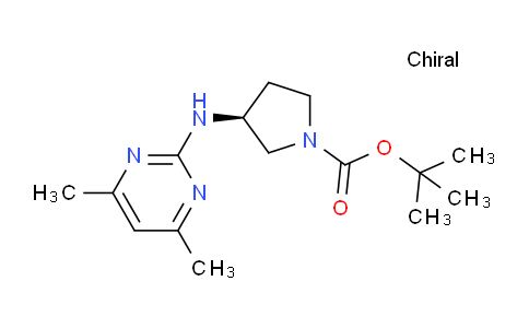 CAS No. 1289585-51-8, (S)-tert-Butyl 3-((4,6-dimethylpyrimidin-2-yl)amino)pyrrolidine-1-carboxylate