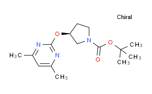 CAS No. 1264038-39-2, (S)-tert-Butyl 3-((4,6-dimethylpyrimidin-2-yl)oxy)pyrrolidine-1-carboxylate