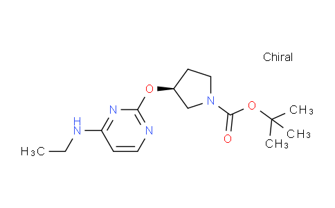 CAS No. 1417789-70-8, (S)-tert-Butyl 3-((4-(ethylamino)pyrimidin-2-yl)oxy)pyrrolidine-1-carboxylate