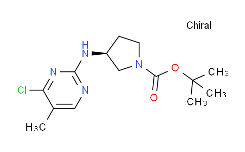 CAS No. 1261233-24-2, (S)-tert-Butyl 3-((4-chloro-5-methylpyrimidin-2-yl)amino)pyrrolidine-1-carboxylate