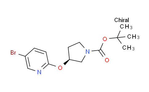 CAS No. 960289-30-9, (S)-tert-Butyl 3-((5-bromopyridin-2-yl)oxy)pyrrolidine-1-carboxylate