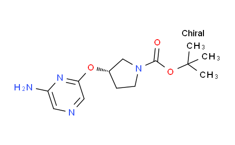 CAS No. 1417789-47-9, (S)-tert-Butyl 3-((6-aminopyrazin-2-yl)oxy)pyrrolidine-1-carboxylate