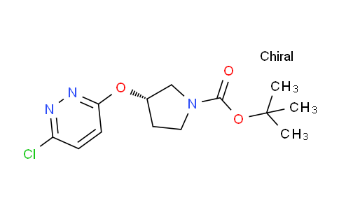 CAS No. 1314354-60-3, (S)-tert-Butyl 3-((6-chloropyridazin-3-yl)oxy)pyrrolidine-1-carboxylate