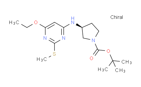 CAS No. 1354020-92-0, (S)-tert-Butyl 3-((6-ethoxy-2-(methylthio)pyrimidin-4-yl)amino)pyrrolidine-1-carboxylate