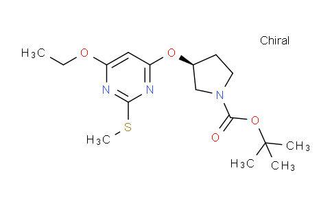 CAS No. 1353996-78-7, (S)-tert-Butyl 3-((6-ethoxy-2-(methylthio)pyrimidin-4-yl)oxy)pyrrolidine-1-carboxylate
