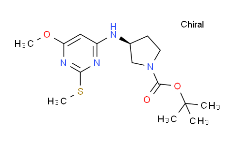 CAS No. 1354009-88-3, (S)-tert-Butyl 3-((6-methoxy-2-(methylthio)pyrimidin-4-yl)amino)pyrrolidine-1-carboxylate