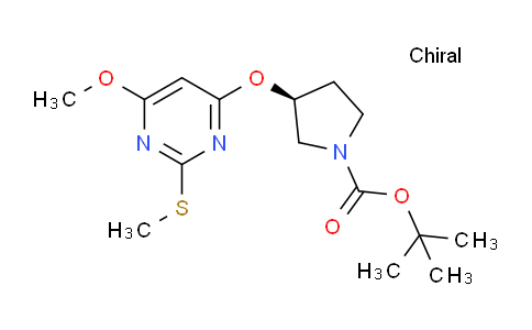 CAS No. 1354015-09-0, (S)-tert-Butyl 3-((6-methoxy-2-(methylthio)pyrimidin-4-yl)oxy)pyrrolidine-1-carboxylate