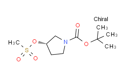 CAS No. 132945-75-6, (S)-tert-Butyl 3-((methylsulfonyl)oxy)pyrrolidine-1-carboxylate