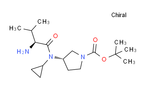 CAS No. 1401668-87-8, (S)-tert-Butyl 3-((S)-2-amino-N-cyclopropyl-3-methylbutanamido)pyrrolidine-1-carboxylate
