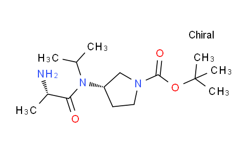 CAS No. 1401666-40-7, (S)-tert-Butyl 3-((S)-2-amino-N-isopropylpropanamido)pyrrolidine-1-carboxylate