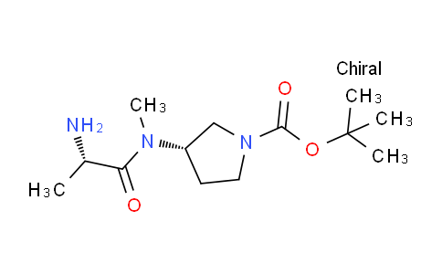 CAS No. 1401666-88-3, (S)-tert-Butyl 3-((S)-2-amino-N-methylpropanamido)pyrrolidine-1-carboxylate