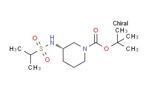 CAS No. 1349702-34-6, (S)-tert-Butyl 3-(1-methylethylsulfonamido)piperidine-1-carboxylate